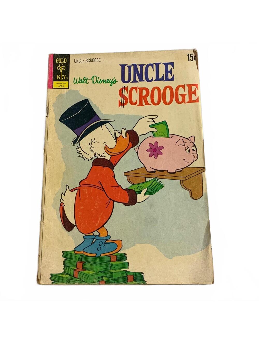 Walt Disney’s Uncle Scrooge Comic Book Gold Key April Issue 15¢